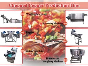 chopped pepper production line
